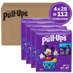 Pull-Ups Boys' Potty Training Pants, 3T-4T (32-40 lbs), 112 Count (4 Packs of 28)