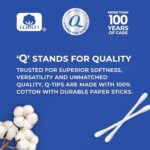 Q-tips Cotton Swabs For Hygiene and Beauty Care Original Cotton Swab Made With 100% Cotton 625 Count