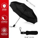 Repel Umbrella Windproof Travel Umbrellas for Rain - Easy Auto Open Close, Durable & Compact Umbrella, Strong Fiberglass Frame, Waterproof Canopy - Backpack, Purse, Portable...