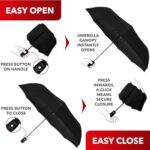 Repel Umbrella Windproof Travel Umbrellas for Rain - Easy Auto Open Close, Durable & Compact Umbrella, Strong Fiberglass Frame, Waterproof Canopy - Backpack, Purse, Portable...