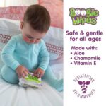 Saline Nose Wipes by Boogie, for Baby & Kids, Face, Hand & Body, FSA/HSA Eligible, Made with Vitamin E, Aloe, and Natural Saline, Unscented, 30 Count (Pack of 3)