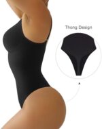 SHAPERX Women's Shapewear Bodysuit Tummy Control Body Shaper Seamless Sculpting Snatched Waist Body Suit