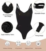 SHAPERX Women's Shapewear Bodysuit Tummy Control Body Shaper Seamless Sculpting Snatched Waist Body Suit