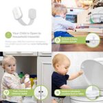 SKYLA HOMES Baby Locks (8-Pack) Child Safety Cabinet Proofing - Safe Quick and Easy 3M Adhesive Cabinet Drawer Door Latches No Screws & Magnets Multi-Purpose for Furniture...