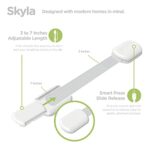 SKYLA HOMES Baby Locks (8-Pack) Child Safety Cabinet Proofing - Safe Quick and Easy 3M Adhesive Cabinet Drawer Door Latches No Screws & Magnets Multi-Purpose for Furniture...