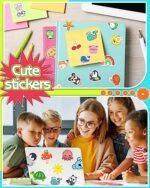 Stickers for Kids, 600Pcs Water Bottle Stickers for Teens, Cute Vinyl Waterproof Aesthetic Scrapbook Halloween Stickers Pack for Laptop Computer, Kawaii Animal Stickers for Boys...