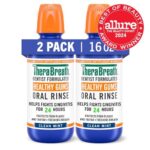 TheraBreath Healthy Gums Mouthwash Clean Mint, Antigingivitis, Dentist Formulated, 16 Fl Oz (2-Pack)