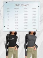 Trendy Queen Womens Long Sleeve Shirts Basic Crop Tops Tight Slim Fit Cute Teen Girls Fall Winter Y2k Clothes 2024