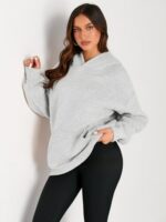 Trendy Queen Womens Oversized Hoodies Fleece Sweatshirts Long Sleeve Sweaters Pullover Fall Outfits