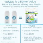 TruKid Bubble Podz Bubble Bath for Baby & Kids, NEA-Accepted for Eczema, Gentle Refreshing Colloidal Oatmeal Bath Bomb for Sensitive Skin, pH Balance 7 for Eye Sensitivity,...