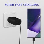 Type C Charger, 2-Pack 25W Type C Super Fast Charging Block with 6ft USB C Charger Cable Compatible with Galaxy S23 Ultra/S23+/S22/S21/S20