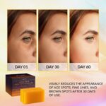 VALITIC Kojic Acid Dark Spot Remover Soap Bars with Vitamin C, Retinol, Collagen, Turmeric - Original Japanese Complex Infused with Hyaluronic Acid, Vitamin E, Shea Butter,...