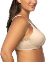 Vanity Fair Women's Full Figure Beauty Back Smoothing Bra, 4 Way Stretch Fabric, Lightly Lined Cups Up to H