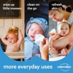 WaterWipes Plastic-Free Original Baby Wipes, 99.9% Water Based Wipes, Unscented & Hypoallergenic for Sensitive Skin, 60 Count (Pack of 12), Packaging May Vary